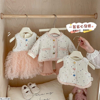 SG13540 SET ĐỒ BÉ GÁI HÀN QUỐC 