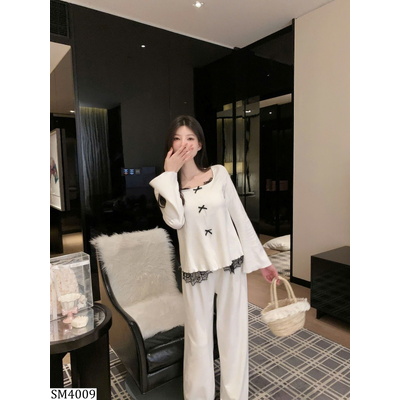SM4009 BỘ NỮ MẶC NHÀ PHỐI REN