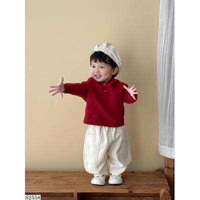 S2558 SET NỈ ÁO MŨ NHỌN CHO BÉ