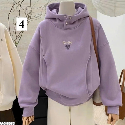 AM16014 ÁO HOODIE CÚC CỔ CHO NỮ
