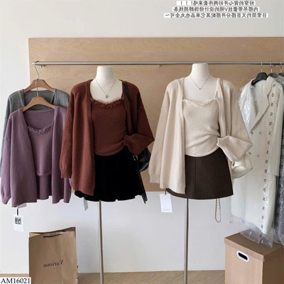 AM16021 SET ÁO CARDIGAN KÈM 2 DÂY