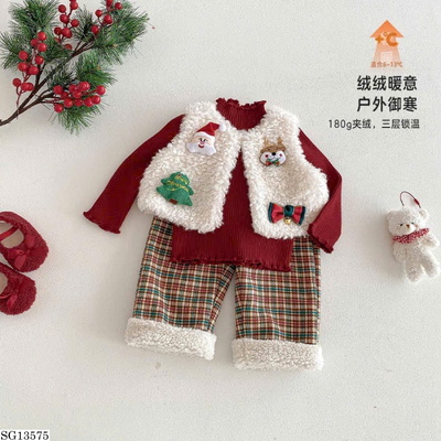 SG13575 SET QUẦN ÁO PHỐI GILE GIÁNG SINH BG