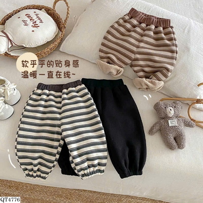 QT4776 QUẦN JOGGER NỈ KẺ SỌC