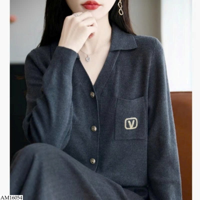 AM16054 ÁO LEN CARDIGAN POLO NỮ GIÁ MỚI