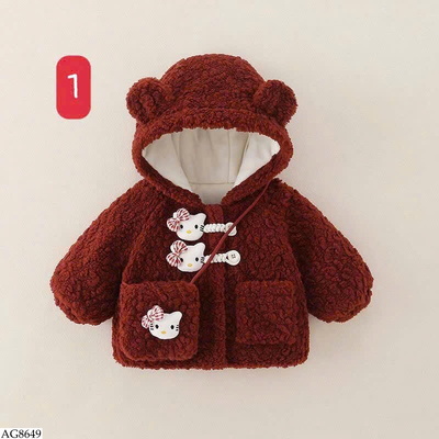 AG8649 ÁO KHOÁC LÔNG KITTY BG