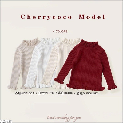 AG8657 ÁO LEN VIỀN BÈO CHERRYCOCO