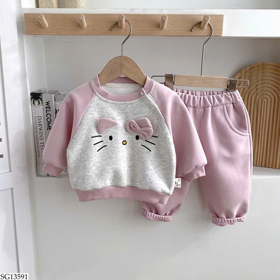 SG13591 BỘ NỈ MÈO KITTY BG