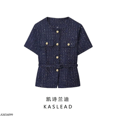 AM16099 ÁO KHOÁC DẠ NGẮN TAY KASLEAD