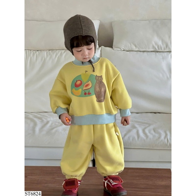 ST6824 BỘ NỈ HỌA TIẾT CHO BÉ
