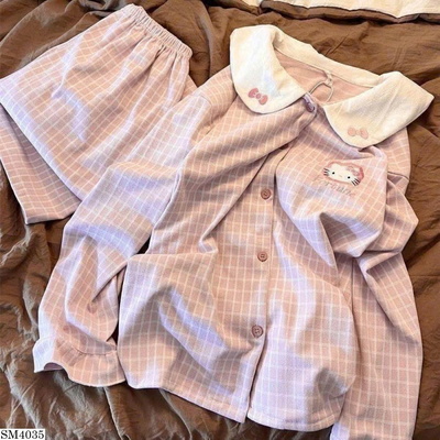 SM4035 SET PIJAMA DÀI TAY KITTY