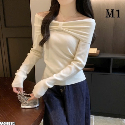 AM16116 ÁO TRỄ VAI NƠ LỚN THANH LỊCH