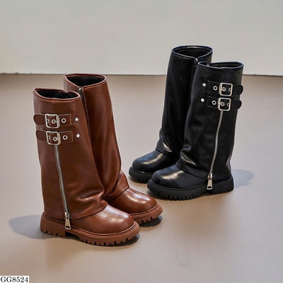 GG8524 BOOT CAO KHÓA KÉO BG