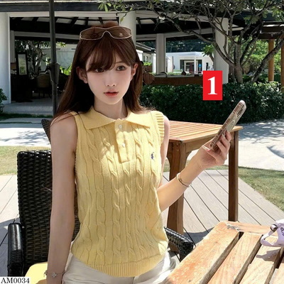AM0034 ÁO LEN SÁT NÁCH THÊU NGỰA