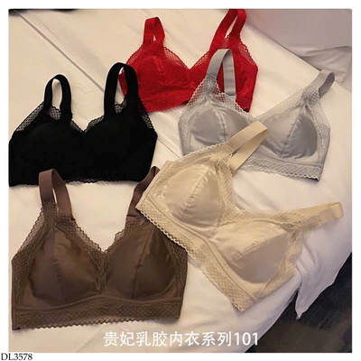 DL3578 ÁO BRA SATIN REN KIỂU PHÁP