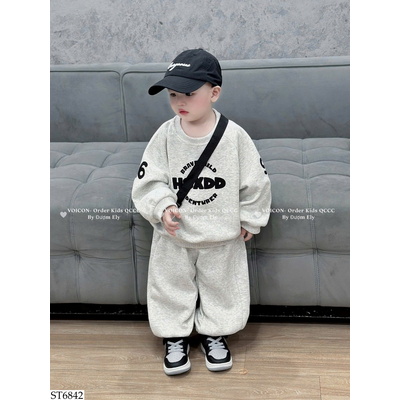 ST6842 BỘ NỈ CHỮ THỂ THAO MAIBAO