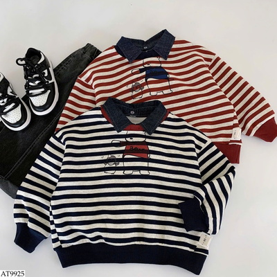 AT9925 ÁO POLO NỈ KẺ MAIBAO