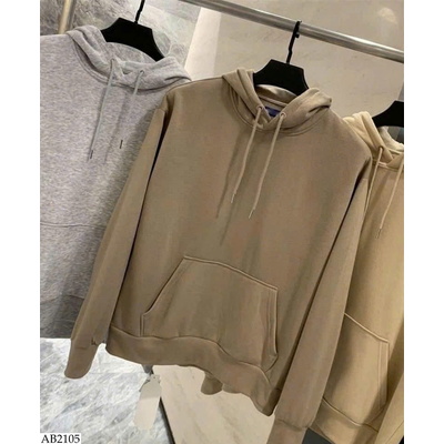 AB2105 ÁO HOODIE TRƠN MÀU INBLUE