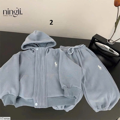ST6846 BỘ NỈ THÊU NGỰA NINGLI