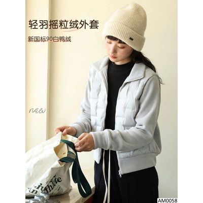 AM0058 ÁO KHOÁC LÔNG VŨ PHỐI NỈ LÔNG CỪU