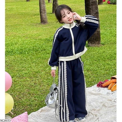 SG0033 BỘ NỈ THỂ THAO BÉ GÁI
