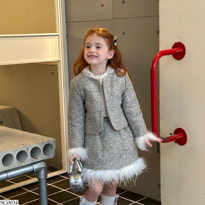 SG0034 SET VÁY PHỐI LÔNG BG