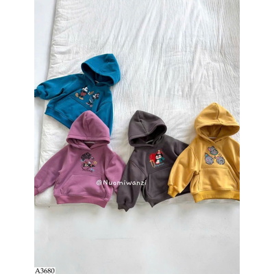 A3680 ÁO HOODIE HOẠT HÌNH CHO BÉ