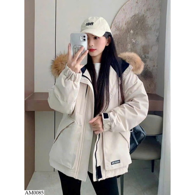 AM0085 ÁO KHOÁC CỔ LÔNG CHO NỮ