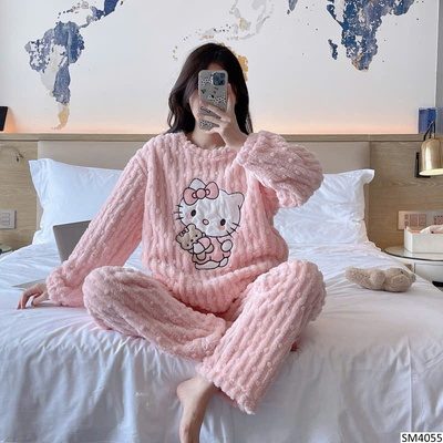SM4055 BỘ NGỦ LÔNG HELLO KITTY