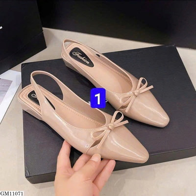 GM11071 GIÀY MŨI NHỌN HỞ GÓT NỮ