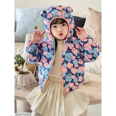 AG8758  ÁO PHAO HỌA TIẾT BG