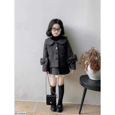 SG0068 SET ÁO KHOÁC VÁY DẠ BG
