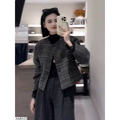 AM0121 ÁO KHOÁC DẠ TWEED CHO NỮ