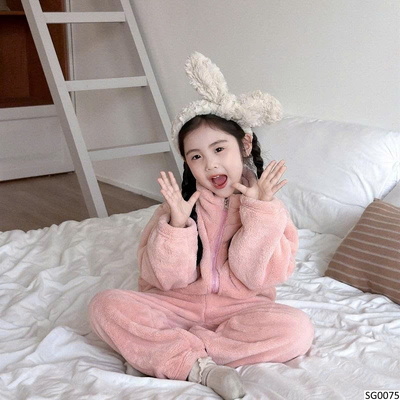 SG0075 BỘ NỈ LÔNG  KHÓA KÉO