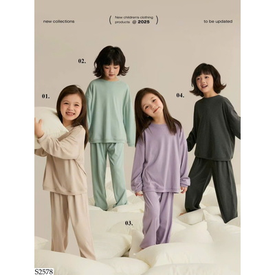 S2578 BỘ THU ĐÔNG TRƠN MÀU CHO BÉ