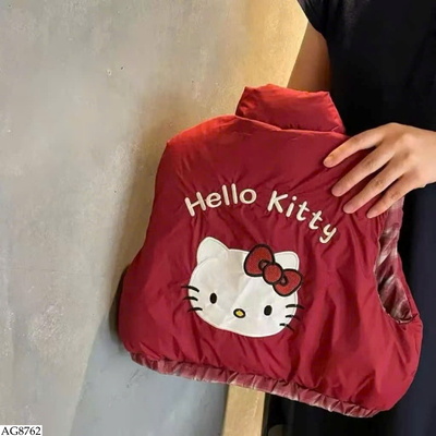AG8762 ÁO GILE PHAO MÈO KITTY BG