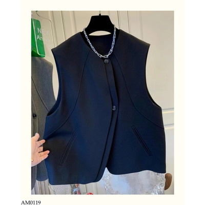 AM0119 ÁO VEST CÔNG SỞ DÁNG NGẮN