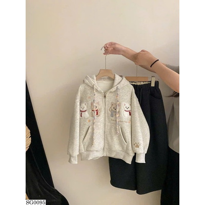 SG0095 SET ÁO HOODIE PHỐI QUẦN NỈ