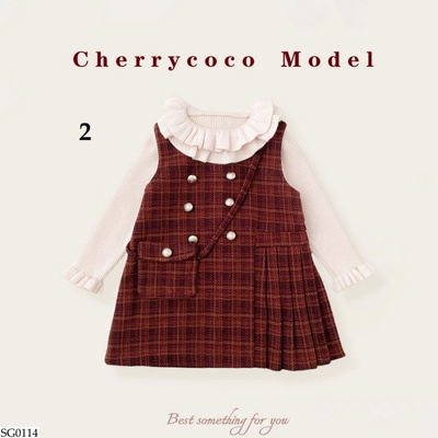 SG0114 SET ĐẦM DẠ CARO CHERRYCOCO