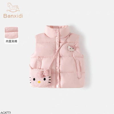 AG8773 ÁO GILE PHAO MÈO KITTY BG