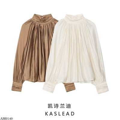 AM0140 ÁO KIỂU XẾP LY NỮ KASLEAD