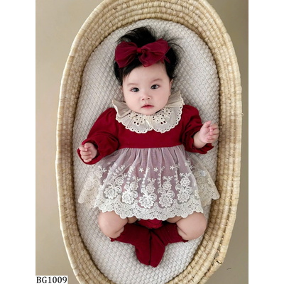 BG1009 VÁY BODY PHỐI REN