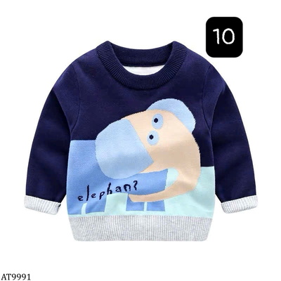 AT9991 BST ÁO LEN BÉ TRAI HOẠ TIẾT HÃNG WELLKIDS