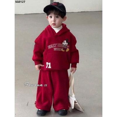 SG0127 BỘ NỈ MICKEY CHO BÉ