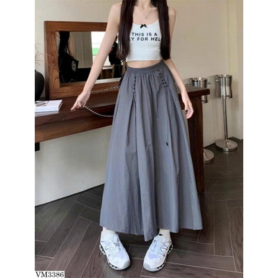 VM3386  CHÂN VÁY DÀI CARGO CẠP CAO