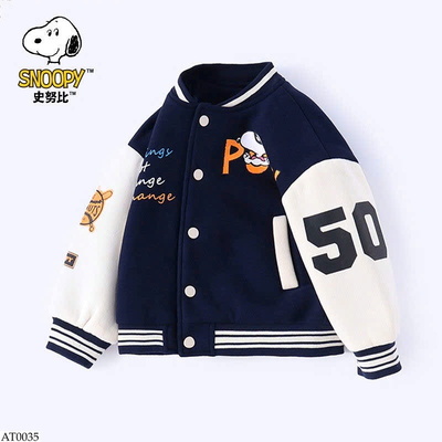 AT0035 ÁO KHOÁC BÓNG CHÀY SNOOPY CHO BT