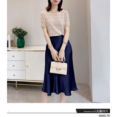 AM0170 ÁO THUN DỆT KIM KẺ SỌC NGẮN TAY