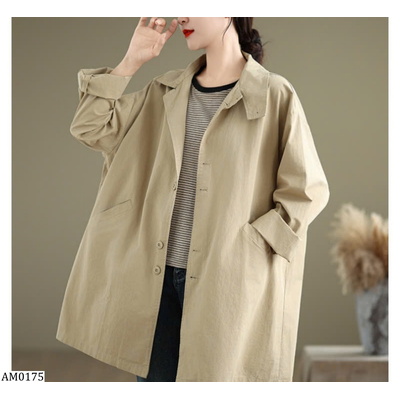 AM0175 ÁO GIÓ DÁNG VỪA NỮ XUÂN THU