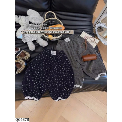 QG4878 QUẦN HOA NHÍ LÓT LÔNG