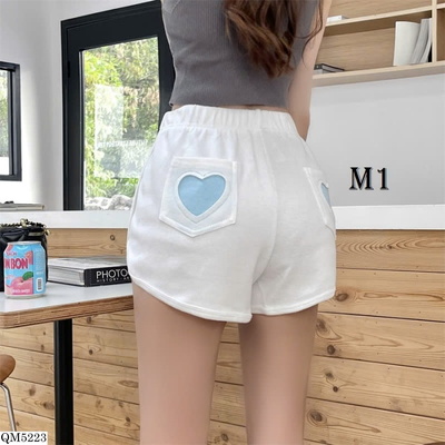 QM5223 QUẦN SHORT NỮ TRÁI TIM KIỂU HÀN QUỐC