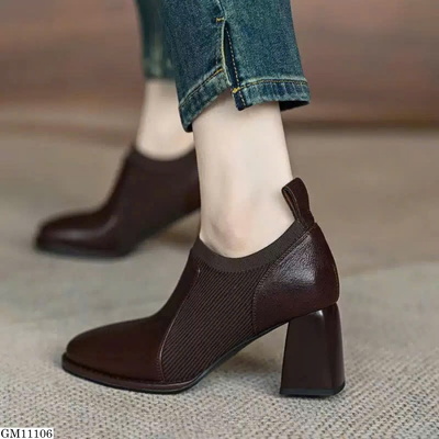GM11106 GIÀY CAO GÓT PHỐI CHUN